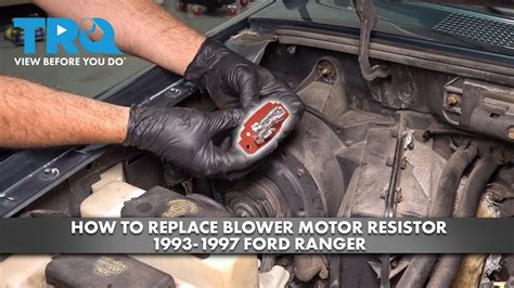 How To Replace Blower Motor Resistor Ford Ranger Youtube