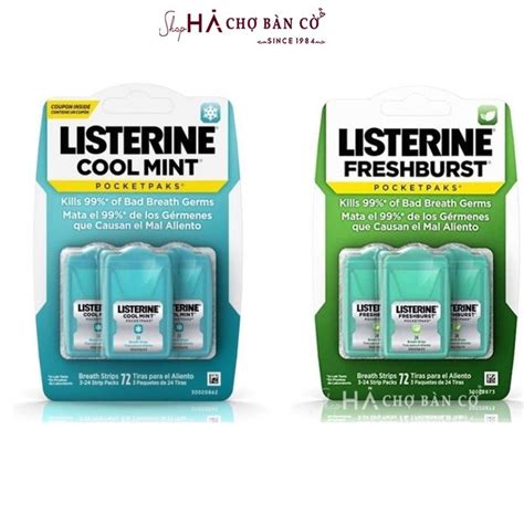 Listerine Mouth Lozenge Freshburst Pocketpaks Breath Strips 24