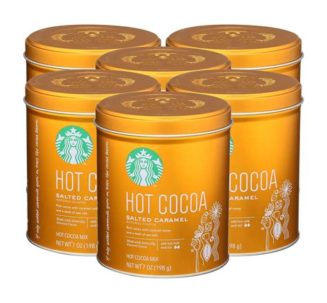 Amazon Starbucks Hot Cocoa Mix Tin Salted Caramel Oz Pack Ounce Pack Of