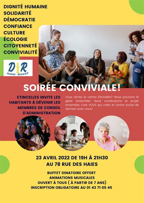 Soir E Conviviale Report E Centre Socioculturel Etincellescentre