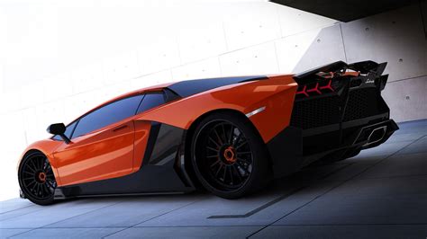 Renm Lamborghini Aventador 1366 x 768 HDTV Wallpaper