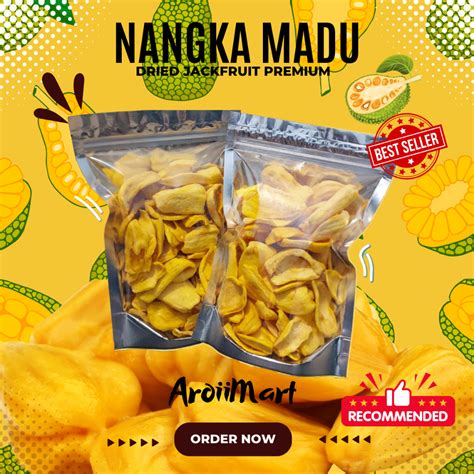 Kerepek Nangka Madu Gebuh Crispy Manis Wangi Manis Nangka Semula