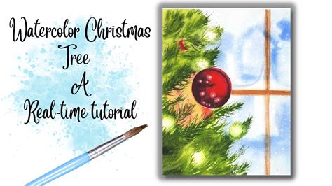 Step By Step Watercolor Christmas Tree Tutorial YouTube