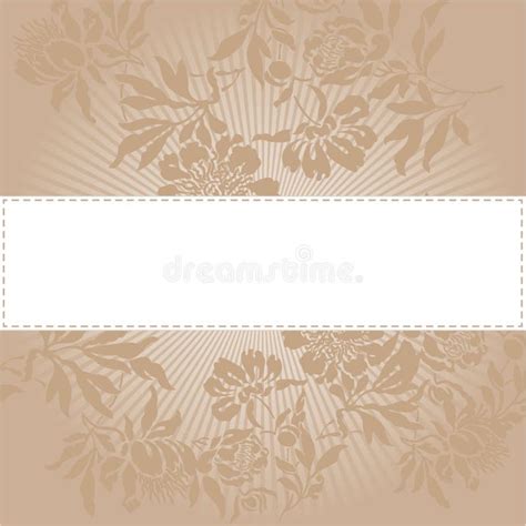 Beige floral background stock vector. Illustration of leaf - 22338273