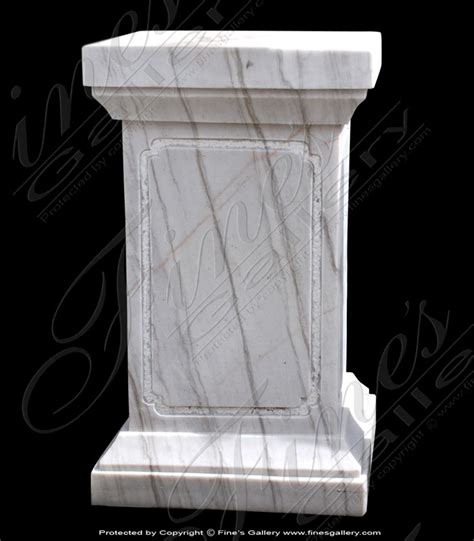 Marble Bases Whitegray Marble Base Mbs 062 Fines Gallery Llc