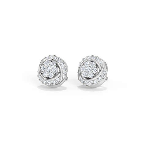 Buy Danza Diamond Stud Earrings Online Caratlane