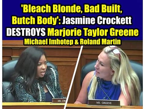 Bleach Blonde Bad Built Butch Body Jasmine Crockett DESTROYS MGT