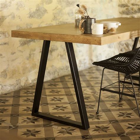 Pied de table trapèze design Acier H 71 cm Le Galant