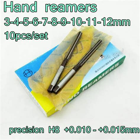 3mm 4mm 5mm 6mm 7mm 8mm 9mm 10mm 11mm 12mm 10pcs Set Hand Reamers