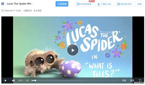 0 3岁英文动画片 小蜘蛛卢卡斯 Lucas the Spider动画片全集英文版 大众源码网