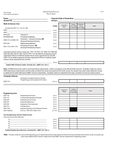 Fillable Online bulletins.psu.eduengineering-science-bsEngineering ...