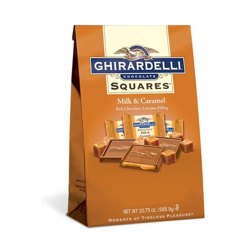 Ghirardelli Milk And Caramel Chocolate Squares 27 5 Oz Chocolate Squares Chocolate Caramels