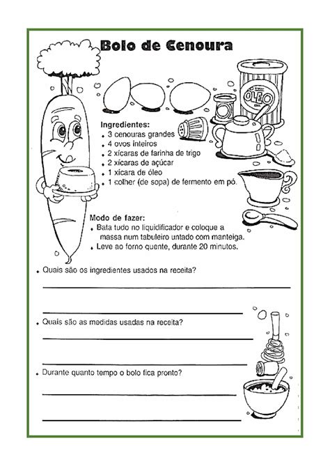 Atividades De Língua Portuguesa 3 Ano Interpretação De Texto