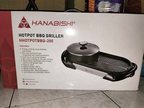 Hot Pot BBQ Griller Hanabishi TV Home Appliances Kitchen Appliances BBQ Grills Hotpots