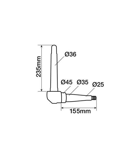 FUSEE DE DIRECTION GAUCHE ADAPTABLE RENAULT CLAAS 7701456143 7701456360