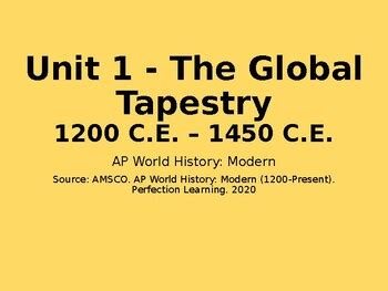 AP World History: Modern - Unit 1 Lecture Materials - AMSCO Textbook