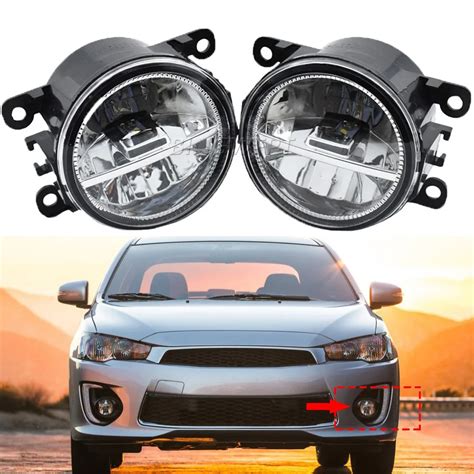 2PCS Led Fog Lights DRL H11 12V For Mitsubishi Lancer GT Lancer ES