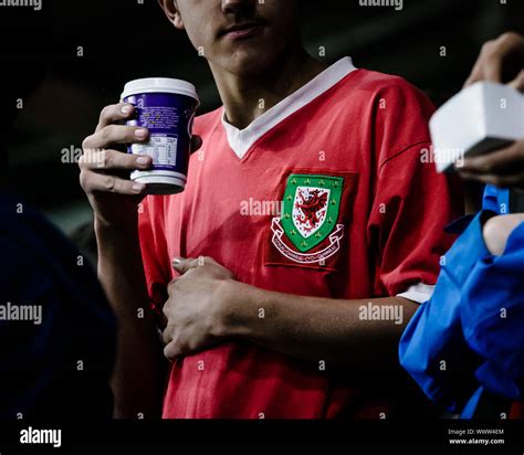 Welsh Football Fan Culture The Red Wall Fans Watching The Action