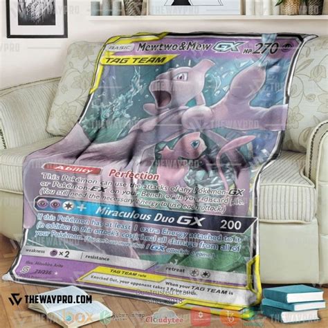 Pokemon Thanos And Mewtwo Gx Blanket Hot Sale 2023