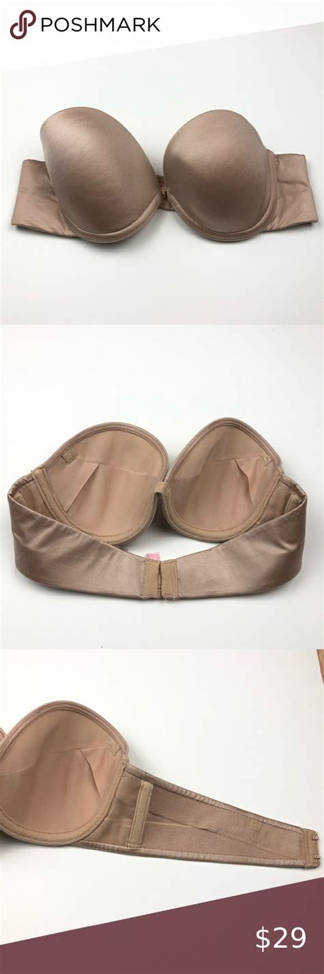 Victorias Secret Nude Strapless Bra Sz 34A Strapless Bra Victorias