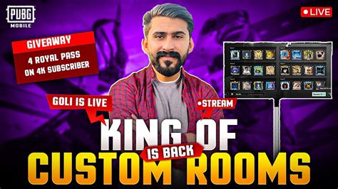 King Of Custom Room Chko Fir Live Goli Gaming Youtube