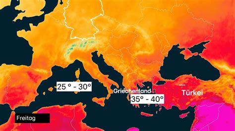 Sommer Mit Extremer Hitze Hei Luft Blase Aus Der Sahara Bringt