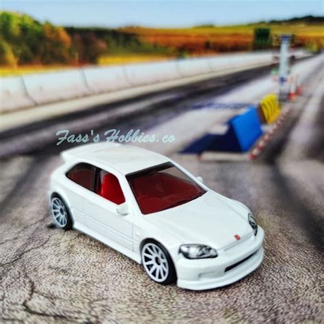 HOT WHEELS 99 HONDA CIVIC TYPE R EK9 WHITE FIRST CASTING LOOSE From Carded As Photo JDM