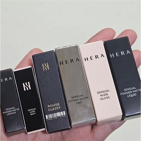 Hera Mini Lips Sensual Nude Balm Powder Matte Liquid Nude Gloss