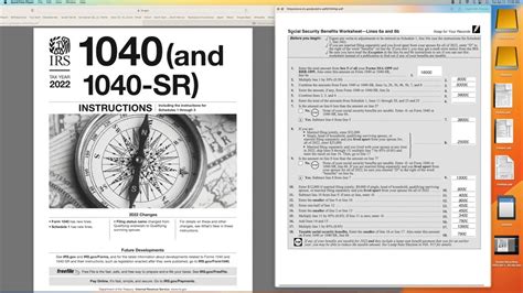 Social Security Benefits Worksheet Lines 20a And 20b - Worksheets Library