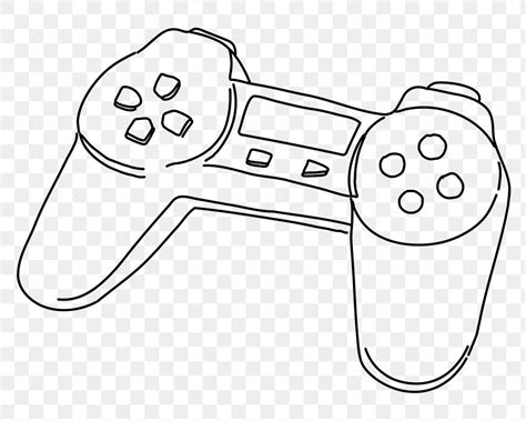 Game Controller Png Line Art Premium Png Rawpixel