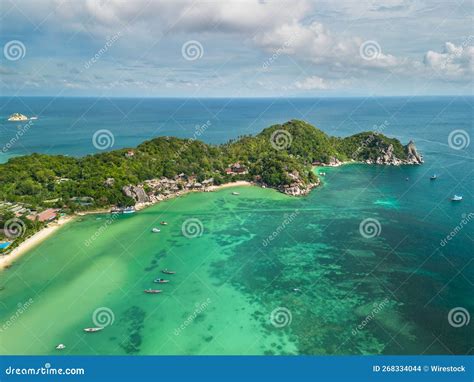 Aerial View Of John Suwan Viewpoint At Koh Tao Thailand Stock Photo