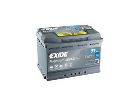 EXIDE Premium 12V, 77Ah, 760A, EA770 - e-kpower.cz