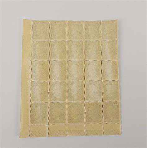 Partial Sheet Of 25 10 Mark Adolph Hitler Stamps Sally Antiques