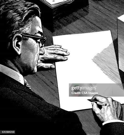 Man Writing Letter High Res Illustrations Getty Images