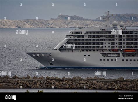 The Liner Seven Seas Voyager Cruise Ship Arrives At The French