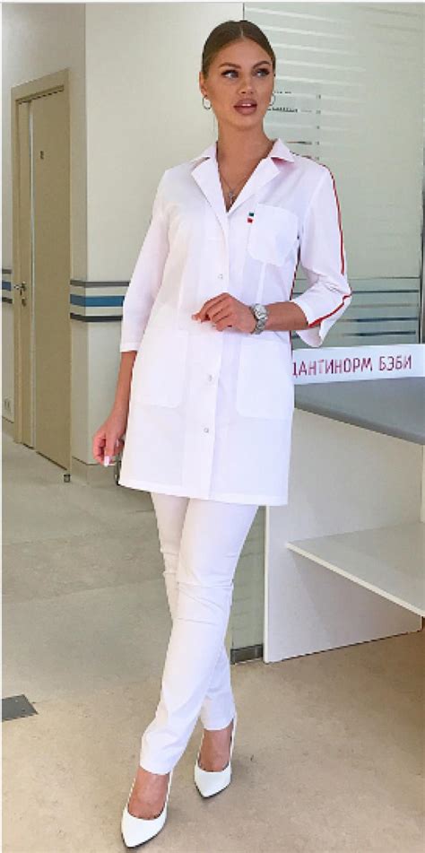 М-11422F ЖЕНСКИЙ МЕДИЦИНСКИЙ ХАЛАТ VOGUE МОДНЫЙ ДОКТОР | МЕДИЦИНСКАЯ ОДЕЖДА