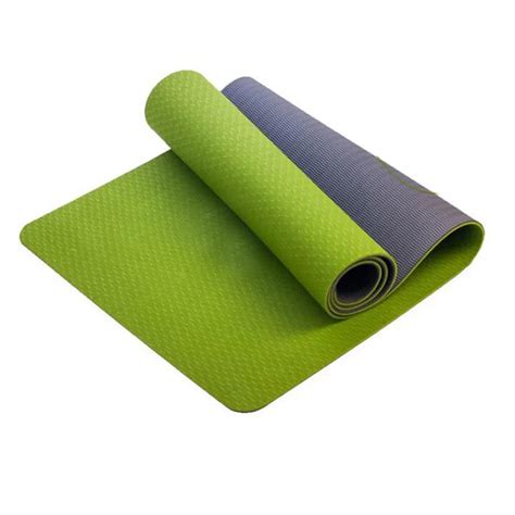 X Cm Tpe Yoga Mat Non Slip Double Color Layers Adjustable Strap