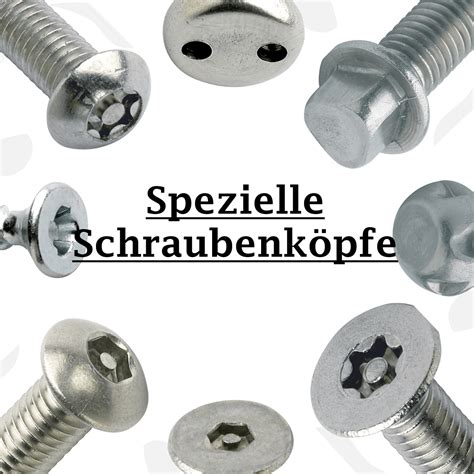 Spezielle Schraubenk Pfe Sicherheitsschrauben