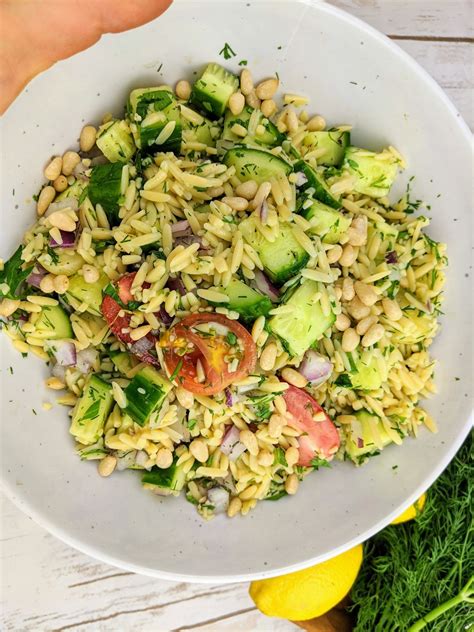 Chickpea Rice Pasta Salad with Dill, Cucumbers, and Tomatoes - Plants-Rule