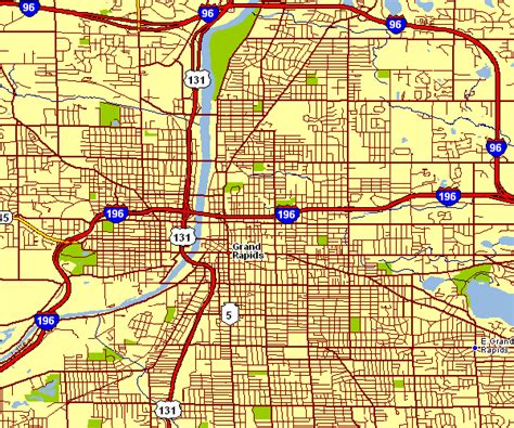 City Map Of Grand Rapids