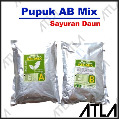 Jual Pupuk Nutrisi 5 Liter AB Mix Hidroponik Tanaman Sayur Daun Pupuk