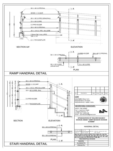Handrail Detail Vlr Pdf Stairs
