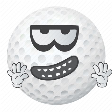 Ball, cartoon, emoji, face, golf, smiley icon - Download on Iconfinder