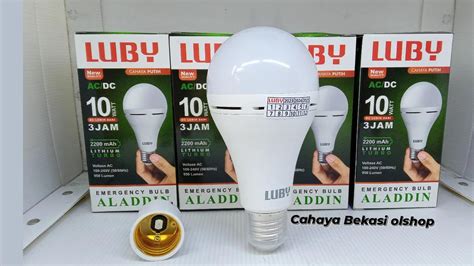 Lampu Led Emergency Luby Aladdin Watt W Lampu Ac Dc Watt W