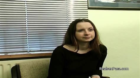 Shy And Nervous Amateur Teen Filmed At Porno Casting