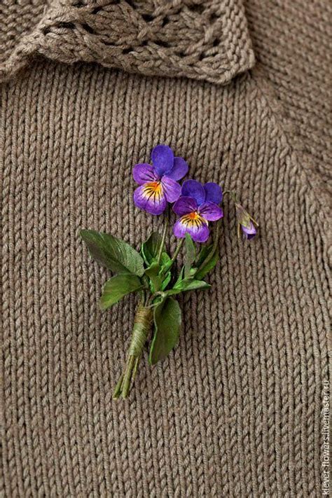 ڿڰۣ(̆̃̃ღMM | Кукла из полимерной глины, Бумажный цветок, Фиалки