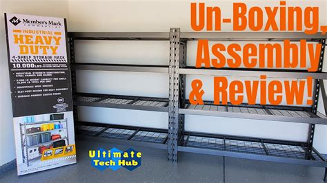 How To Assemble A 4 Shelf Storage Rack Members Mark Storage Rack Youtube