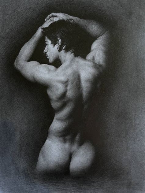 Nude Torso Male Drawing By Christopher LoPresti Saatchi Art