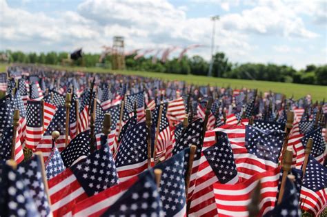 Must See 65000 Flags Fill Park For Flag Day Weekend