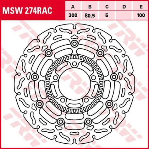 TRW LUCAS ZF TARCZA HAMULCOWA PRZÓD KAWASAKI ER 6F N 06 16 KLE 650